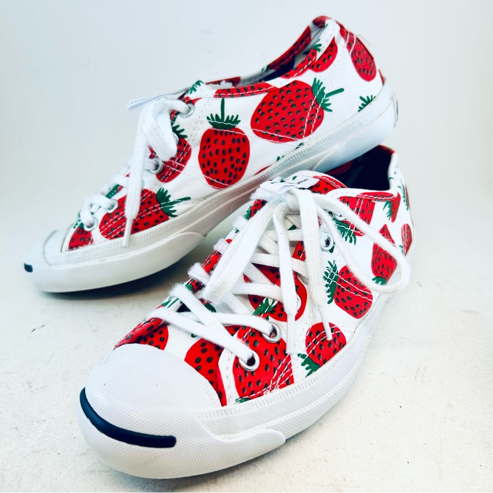 Converse Marimekko x Jack Purcell Ox White Red Strawberry Sneakers size 6 37